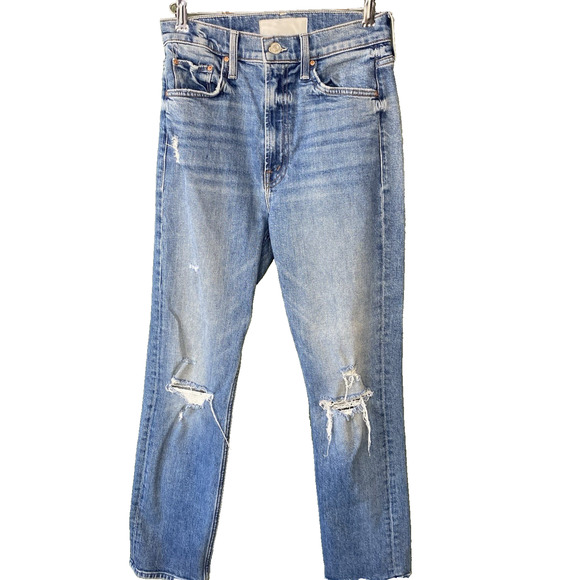 MOTHER Superior Jeans Womens Sz 26 Rider Ankle Far Beyond The Sky Casual Pants - Picture 1 of 12